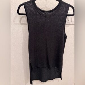 Forever 21 Black Sleeveless Crewneck Knit Tank